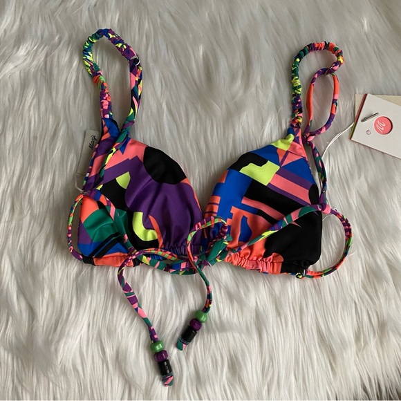 Maaji Rhapsody Crispy Sliding Triangle Bikini Top NWT S - Picture 4 of 10